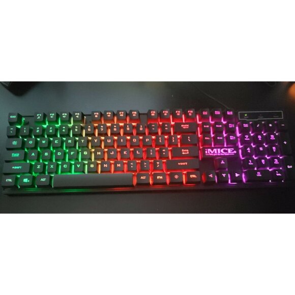 iMice AK600 Colorful Backlight High Buttons Wired Keyboard  Same day Shipping - Picture 12 of 12